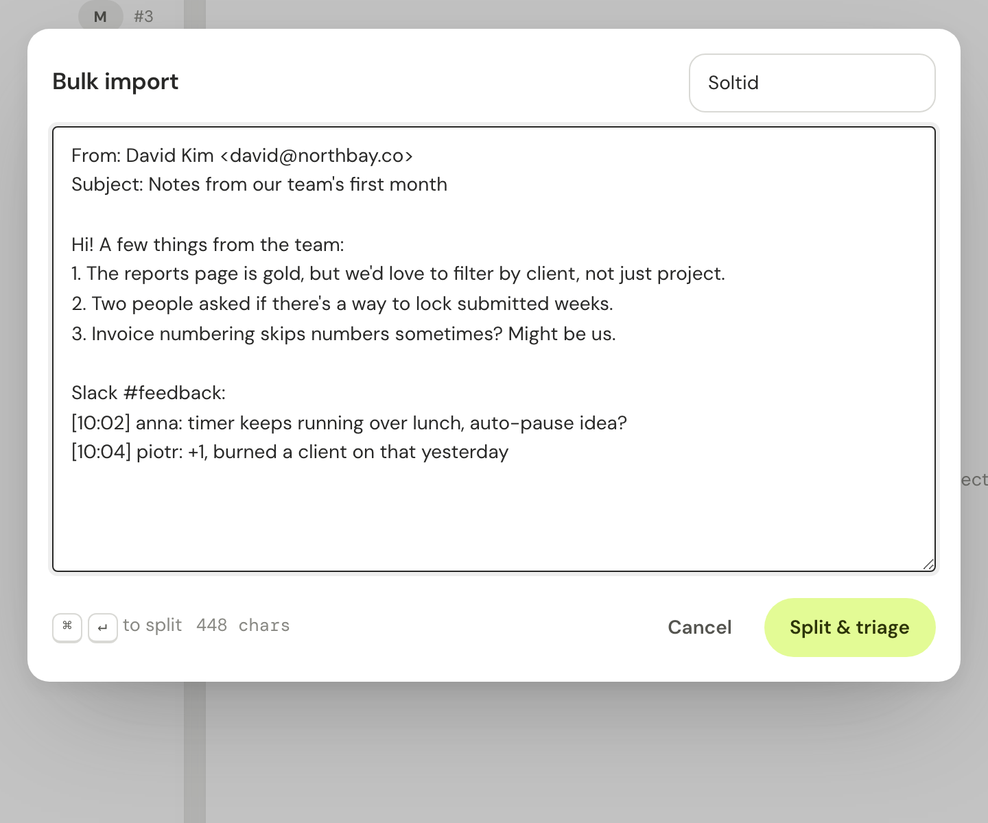 Bulk import anything